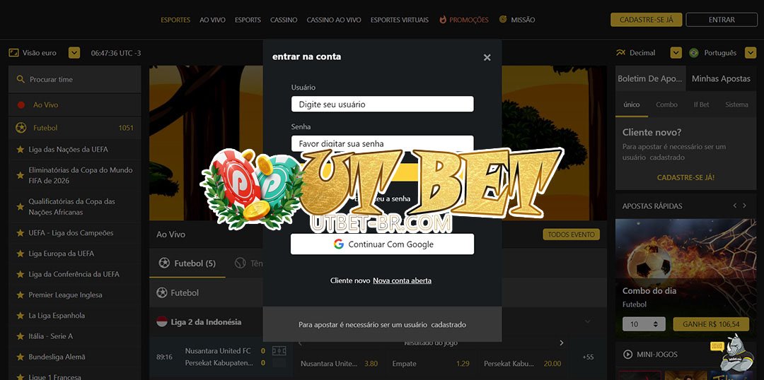 ut bet login